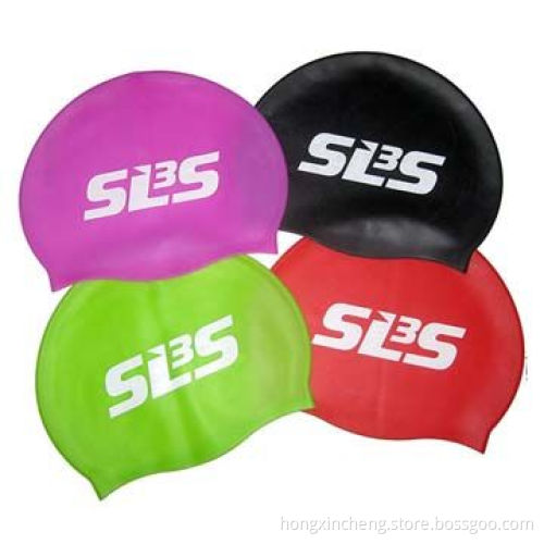 G-2014 Fashionable Seepdo Quality Adult/Kid Sizes Customized Logo Printed Silicone Swimming Cap